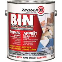 B-I-N&reg; Advanced Synthetic Shellac Based Primer, 3.78 L, Gallon, Tintable Bright White Sécurité Médic