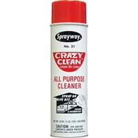 Crazy Clean&reg; All Purpose Cleaner, 20 oz., Aerosol Can Sécurité Médic