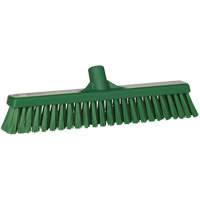 T&ecirc;te de balai-brosse &agrave; soies combin&eacute;es, Crins Cors&eacute;/Fin, 16-1/2", Polyester, Vert Sécurité Médic