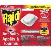 Raid&reg; Ant Bait Traps, 5" L x 6" W x 1" H Sécurité Médic
