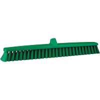 ColorCore Push Broom, Fine Bristles, 24", Polypropylene, Green Sécurité Médic