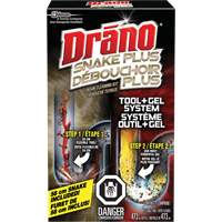 Trousse de furet et gel d&eacute;boucheur pour tuyaux de Drano Sécurité Médic