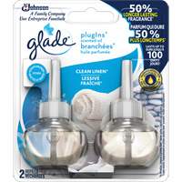 Glade&reg; PlugIns&reg; Scented Oil Refills, Clean Linen&reg;, Cartridge Sécurité Médic