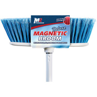 Flat Magnetic Indoor Broom with Handle, 48" Long Sécurité Médic