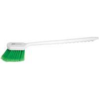 Long Handle Detail Brush, 20" L, PVC Bristles, Green Sécurité Médic