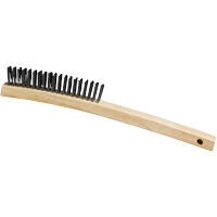 Scratch Brush, Steel, 3 x 19 Wire Rows, 13-3/4" Long Sécurité Médic