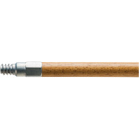 Handle with Metal Tip, Wood, ACME Threaded Tip, 1-1/8" Diameter, 60" Length Sécurité Médic