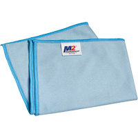 Chiffon de nettoyage pour vitres, Microfibre, Bleu Sécurité Médic