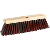 Barn & Street Push Broom, 16", X-Coarse, Polypropylene Bristles Sécurité Médic