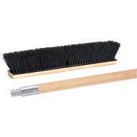 Push Broom with Metal-Threaded Handle, 24", Medium, Tampico Bristles Sécurité Médic