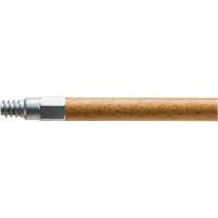 Handle with Metal Tip, Wood, ACME Threaded Tip, 15/16" Diameter, 54" Length Sécurité Médic