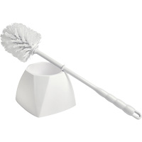 Bowl Brush with Caddy, 15-1/2" L, Polypropylene Bristles, White Sécurité Médic