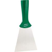 Grattoir en acier inoxydable avec poign&eacute;e montable sur manche, Vert, 4" la x 8" lo Sécurité Médic