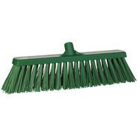 Heavy-Duty Push Broom, Stiff Bristles, 20", Polyester, Green Sécurité Médic
