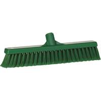 Fine Particle Push Broom, Fine/Split Bristles, 16-1/4", Polypropylene, Green Sécurité Médic