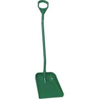 Pelle ergonomique &agrave; grande lame, Longueur de 51", Plastique, Vert Sécurité Médic
