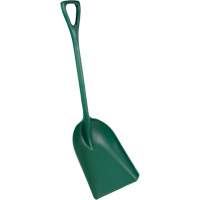 Pelle monobloc perceptible par d&eacute;tecteur de m&eacute;tal, Lame 13-3/4" x 17", Longueur de 42-1/2", Plastique, Vert Sécurité Médic