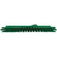 Balai biseaut&eacute; avec pas de vis inclin&eacute;, Crins Moyen, 10", Polyester, Vert Sécurité Médic