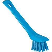 Brush with Scraping Edge, Stiff Bristles, 6" Long, Blue Sécurité Médic