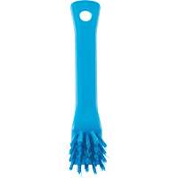 Brush with Scraping Edge, Stiff Bristles, 6" Long, Blue Sécurité Médic