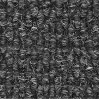 Supreme Knob Entrance Matting, Wiper/Scraper, 6-1/2' x 75-1/2' x 7/16", Charcoal Sécurité Médic