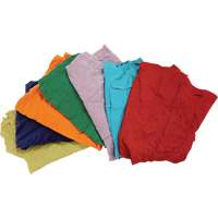 Chiffons fabriqu&eacute;s &agrave; partir de mat&eacute;riaux recycl&eacute;s, Coton, M&eacute;lange de couleurs, 25 lb Sécurité Médic