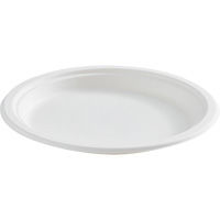 Round Fibre Compostable Plate Sécurité Médic