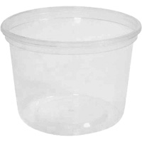 Contenant &agrave; charcuterie transparent sans couvercle MicroGourmet 16 oz, Plastique, Ronde Sécurité Médic