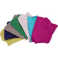 Chiffons fabriqu&eacute;s &agrave; partir de mat&eacute;riaux recycl&eacute;s, Coton, M&eacute;lange de couleurs, 10 lb Sécurité Médic