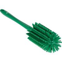 Medium Brush with Handle, Stiff Bristles, 17" Long, Green Sécurité Médic