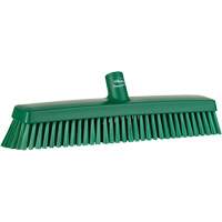 T&ecirc;te de balai-brosse, Crins Fin/Ferme, 16-1/2", Polyester/Polypropyl&egrave;ne, Vert Sécurité Médic