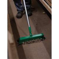 T&ecirc;te de balai-brosse, Crins Fin/Ferme, 16-1/2", Polyester/Polypropyl&egrave;ne, Vert Sécurité Médic