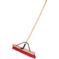 Balai-brosse &agrave; manche renforc&eacute;, 24", Moyen, Soies PVC Sécurité Médic