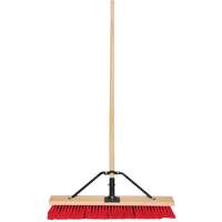 Balai-brosse &agrave; manche renforc&eacute;, 24", Moyen, Soies PVC Sécurité Médic