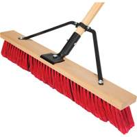 Balai-brosse &agrave; manche renforc&eacute;, 24", Moyen, Soies PVC Sécurité Médic
