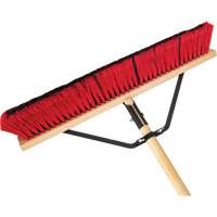 Balai-brosse &agrave; manche renforc&eacute;, 24", Moyen, Soies PVC Sécurité Médic