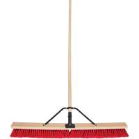 Balai-brosse &agrave; manche renforc&eacute;, 36", Moyen, Soies PVC Sécurité Médic