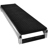 Trousse de plateforme de travail modulaire en aluminium lisse FOUNDATION, 18" la x 72" pr, Capacit&eacute; de 400 lb, Enti&egrave;rement soud&eacute; Sécurité Médic