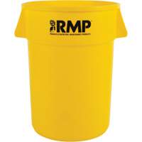 Garbage Bin, Polyethylene, 44 US gal. Sécurité Médic