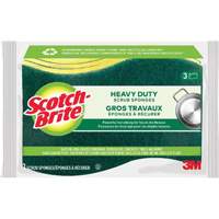 Scotch-Brite&reg; Heavy Duty Scrub Sponge, Scrubbing, 2-3/5" W x 4-2/5" L Sécurité Médic