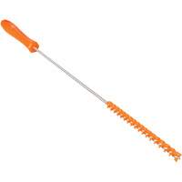 Tube Brush, Stiff Bristles, 19-7/10" Long, Orange Sécurité Médic