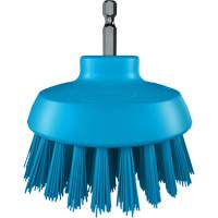 HyDrive Round Drill Brush, Extra Stiff Bristles, 3-1/10" Long, Blue Sécurité Médic