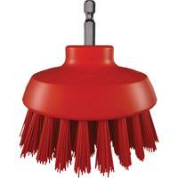 HyDrive Round Drill Brush, Extra Stiff Bristles, 3-1/10" Long, Red Sécurité Médic