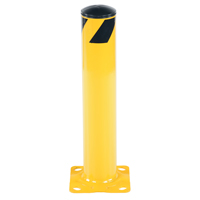 Safety Bollard, Steel, 24" H x 4.5" W, Yellow Sécurité Médic