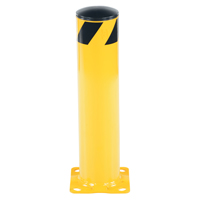 Safety Bollard, Steel, 24" H x 5-1/2" W, Yellow Sécurité Médic