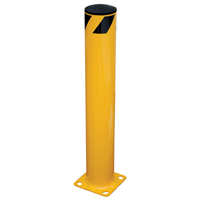 Safety Bollard, Steel, 36" H x 5.5" W, Yellow Sécurité Médic