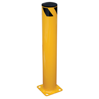 Safety Bollard, Steel, 36" H x 5.5" W, Yellow Sécurité Médic