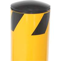 Bollard, Steel, 42" H x 5-1/2" W, Yellow Sécurité Médic