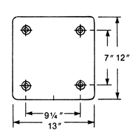 Molded Rubber Dock Guards, Rubber, 13" W x 4" D x 12" H Sécurité Médic