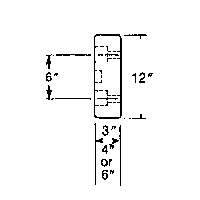 Molded Rubber Dock Guards, Rubber, 30" W x 4" D x 10" H Sécurité Médic